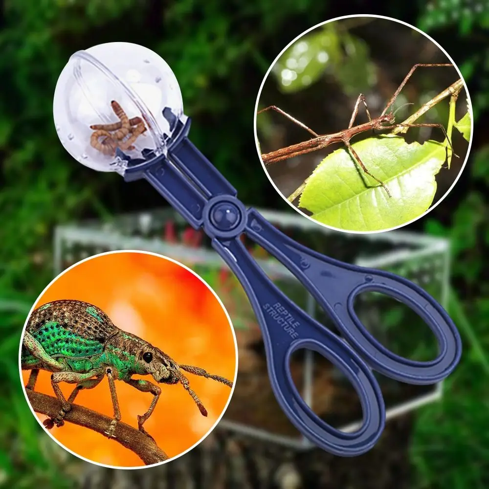 Синяя ловушка для насекомых, инструмент для изучения биологии, прочный легкий зажим для дефекации, многофункциональный инструмент для кормления, садовый зажим