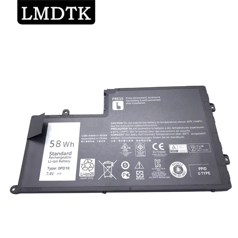 LMDTK Новый аккумулятор для ноутбука 0PD19 OPD19 для DELL Inspiron 14 15 14-5447 15-5547 3450 3550 5448 5545 5547 5445 TRHFF 58DP4 7,4 В 58 Втч