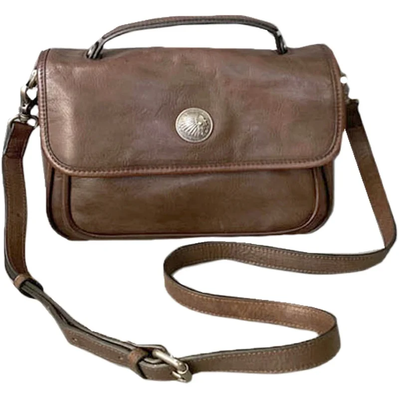 Универсальная сумка-мессенджер Усовершенствованная сумка через плечо Новая сумка из воловьей кожи первого слоя