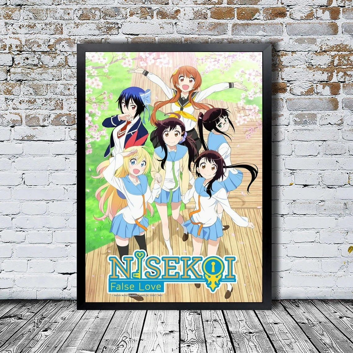 Плакат Nisekoi, художественная обложка японского аниме-сериала, постер фильма, настенная роспись домашнего декора (без рамки)