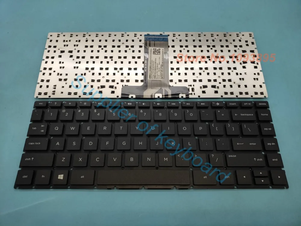 НОВИНКА для ноутбука HP Pavilion 14M-BA011DX 14-BA041TX 14M-BA013DX с английской клавиатурой черного цвета