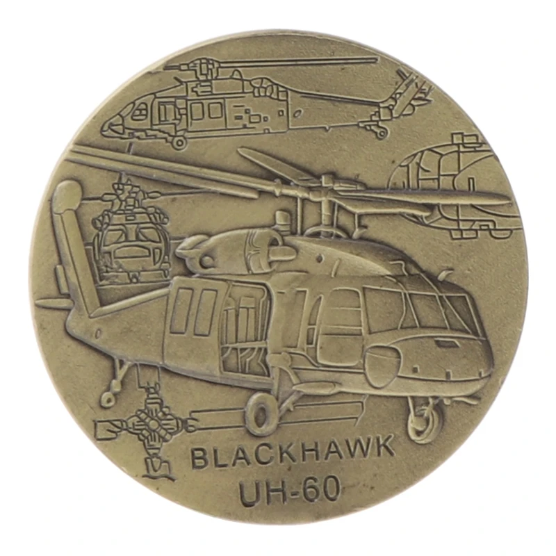 Черный для служебного вертолета Hawk UH-60, коллекция памятных монет, подарок Souve