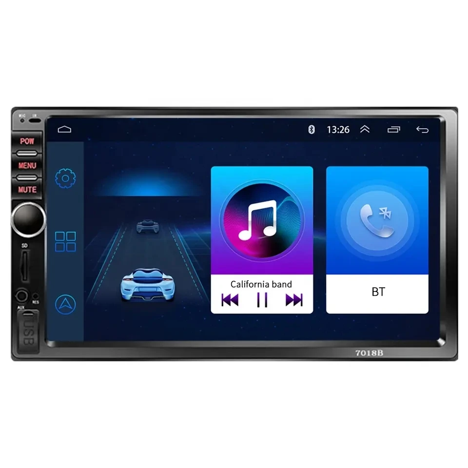 модель 7018, Хит продаж, Встроенный BT/Carplay/FM/USB, автомобильный Android-сабвуфер, автомобильный DVD-плеер на Android