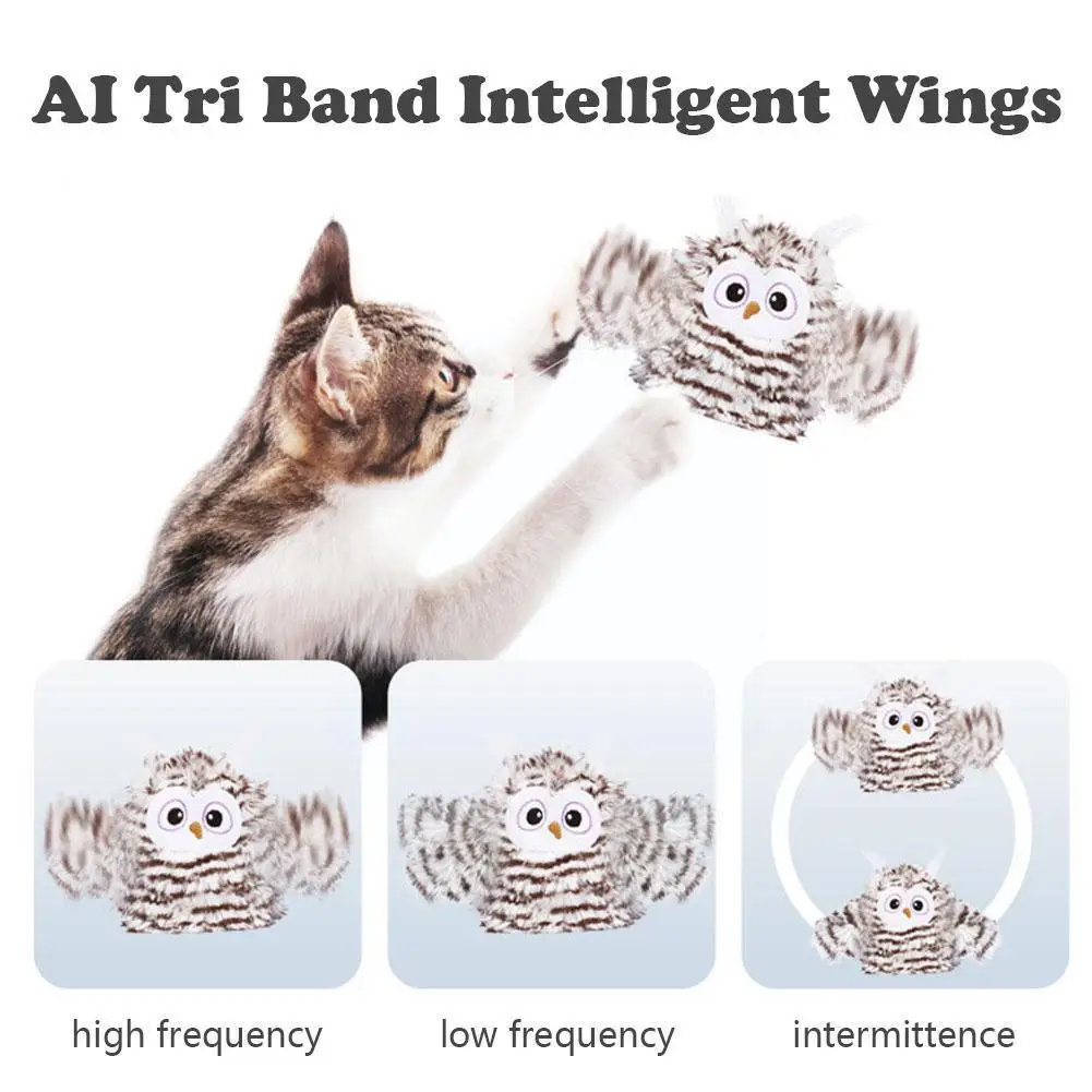 Высококачественные игрушки для кошек, забавные Интерактивные кошки Со времен The Swinging Of Entertainment Toys Magic Intelligent Оптом Owl Electric L9P1