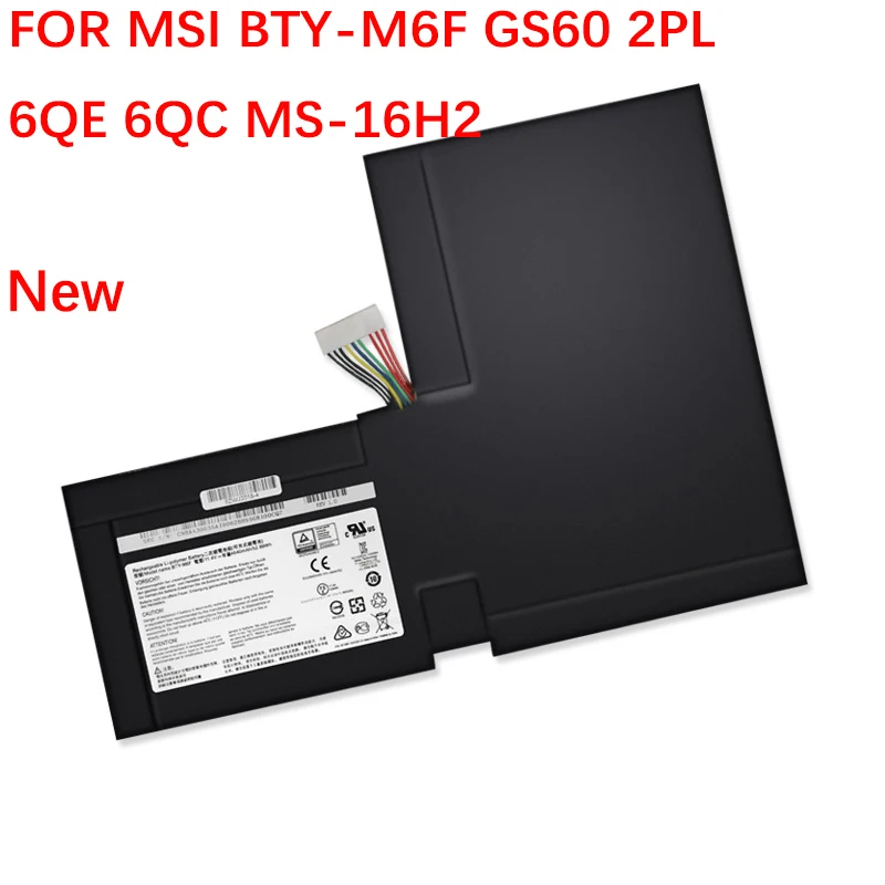 BTY-M6F Новый Аккумулятор для ноутбука MSI GS60 2PL 6QE 6QC MS-16H2 MS-16H4 2PL 6QE 2QE 2PE 2QC 2QD 6QC 6QC-257XCN Серии 11,4 В