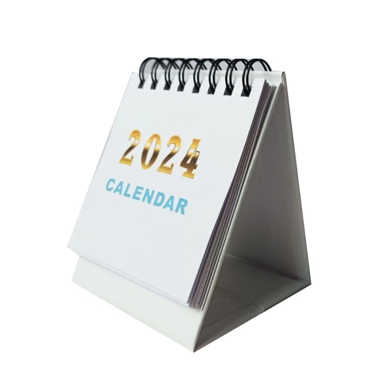 Портативные настольные мини-календари на 2024 год, портативные ежемесячные календари, портативные настольные календари для офиса и домашнего школьного использования