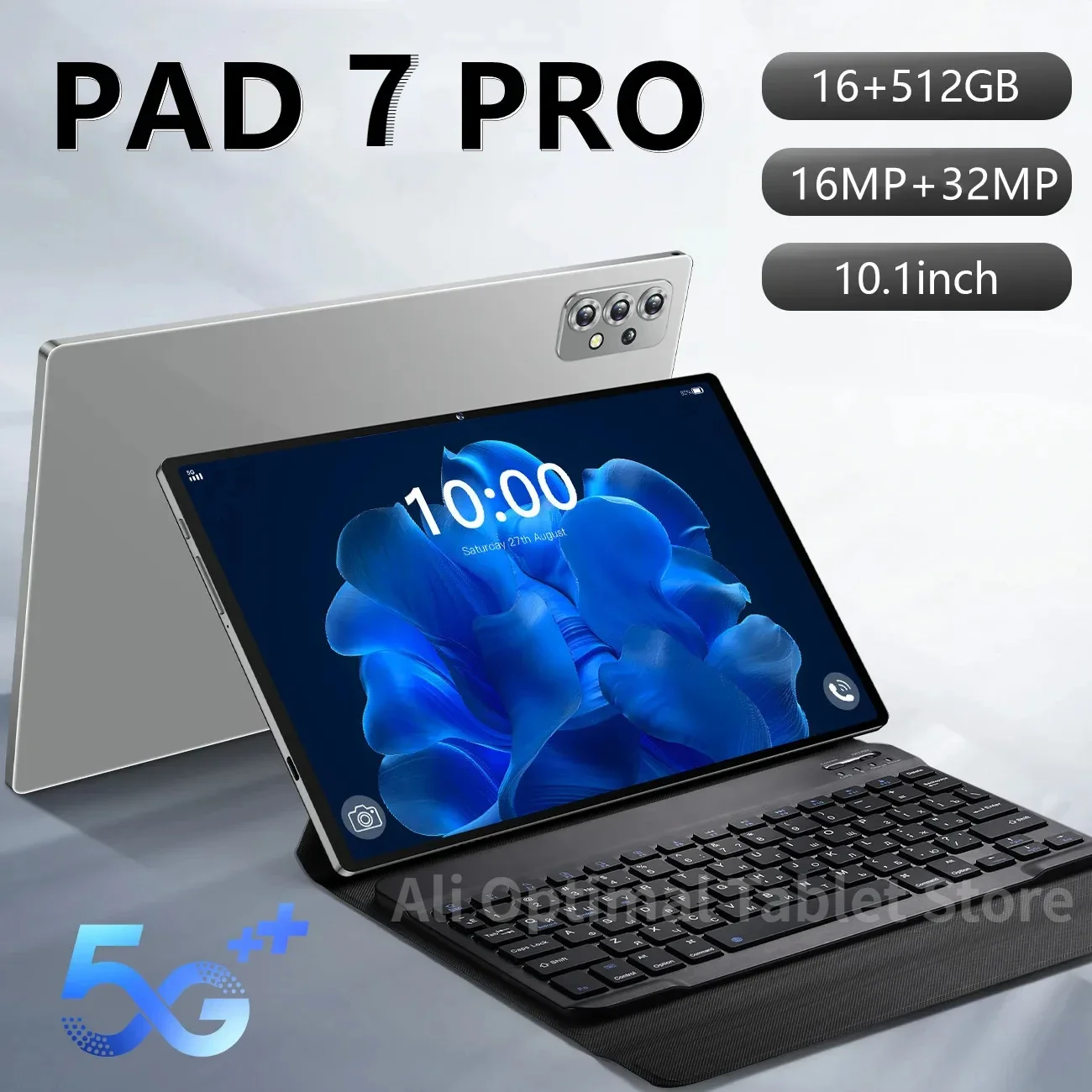 Глобальная версия Новый Планшет PAD 7 PRO Android13 10,1 Дюймов 16 ГБ 512 ГБ 5G Телефонный звонок с двумя SIM-картами GPS Bluetooth WiFi Google Tablet PC