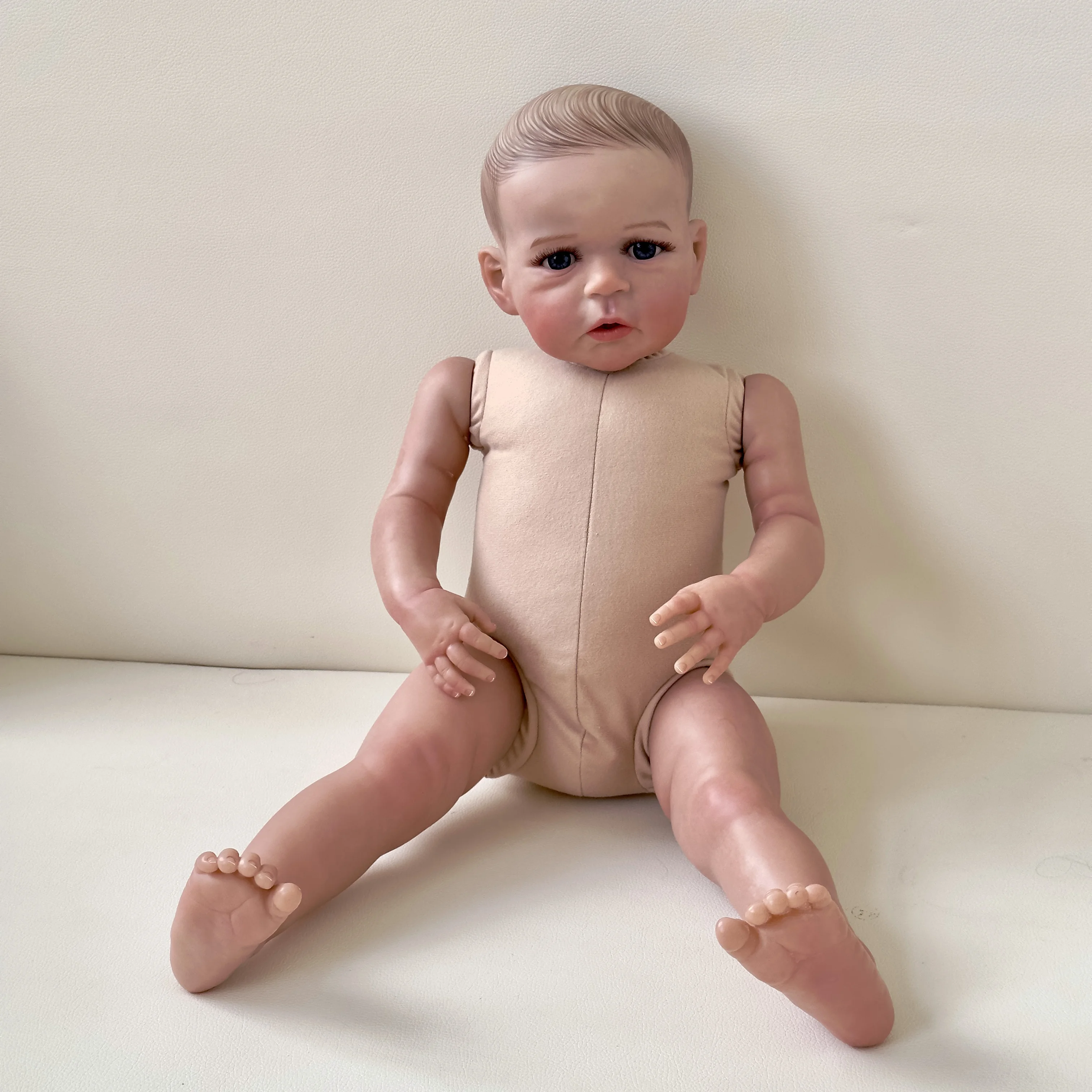 60-сантиметровая кукла Сэнди Реборн, малыш, уже раскрашенный, готовая реалистичная 3D-кукла для рисования кожей (без одежды)