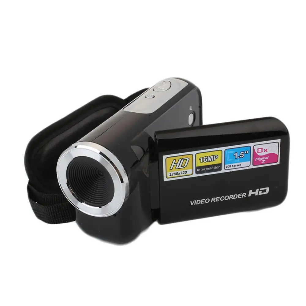 Видеокамера для домашнего наблюдения, высококачественное видео, 2-дюймовый дисплей, портативная 2-дюймовая цифровая камера, видеомагнитофон с разрешением 16 миллионов пикселей.