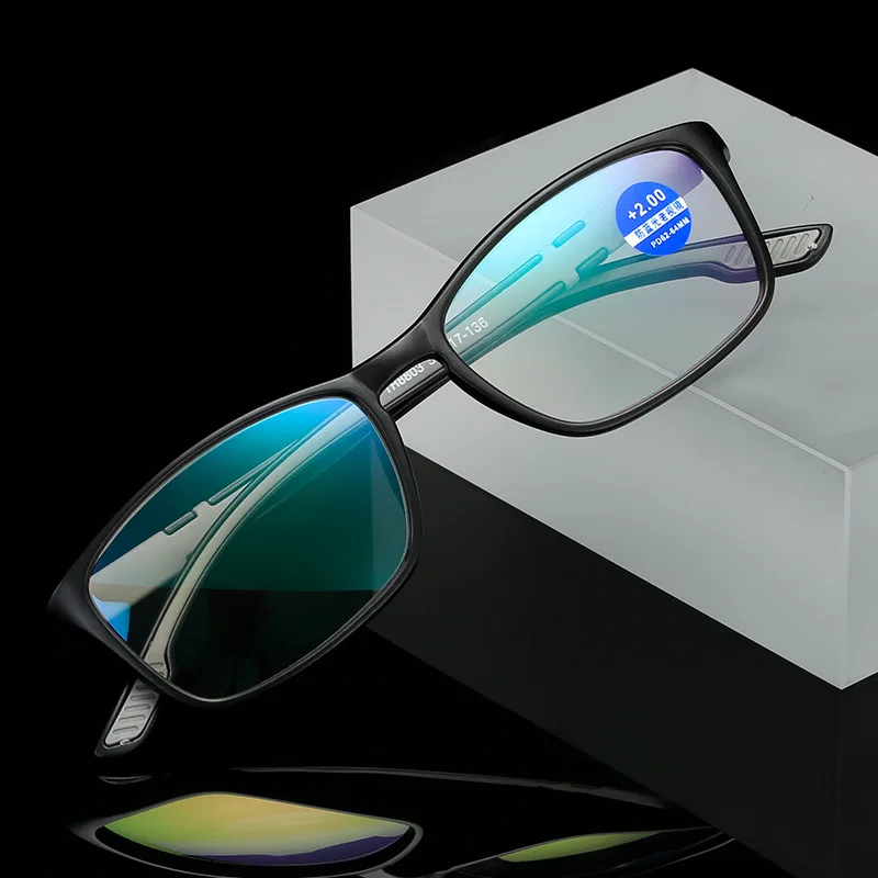 Антисиневые Очки для чтения, компьютерные очки из ультралегкой смолы, Модные Спортивные Гибкие Очки +1.0 1.5 2 2.5 4.0