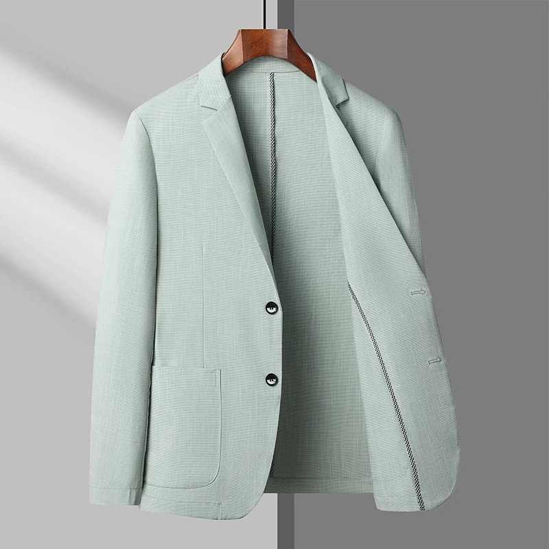 весной 2023 года новый высококачественный костюм для отдыха, модный тренд, красивая корейская версия, тонкое мужское пальто среднего возраста -M-4XL