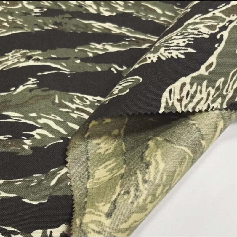 Черно-зеленый тигровый камуфляж из 1000D полиэстеровой ткани Оксфорд, высокопрочная водонепроницаемая сумка, тактический жилет 