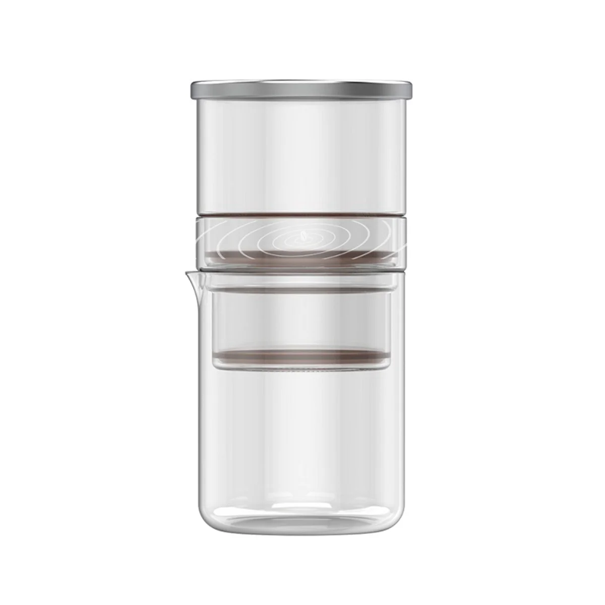 Кофеварка для приготовления капельного кофе без бумаги Портативная кофеварка для приготовления капельного кофе с графином и сетчатым фильтром из нержавеющей стали