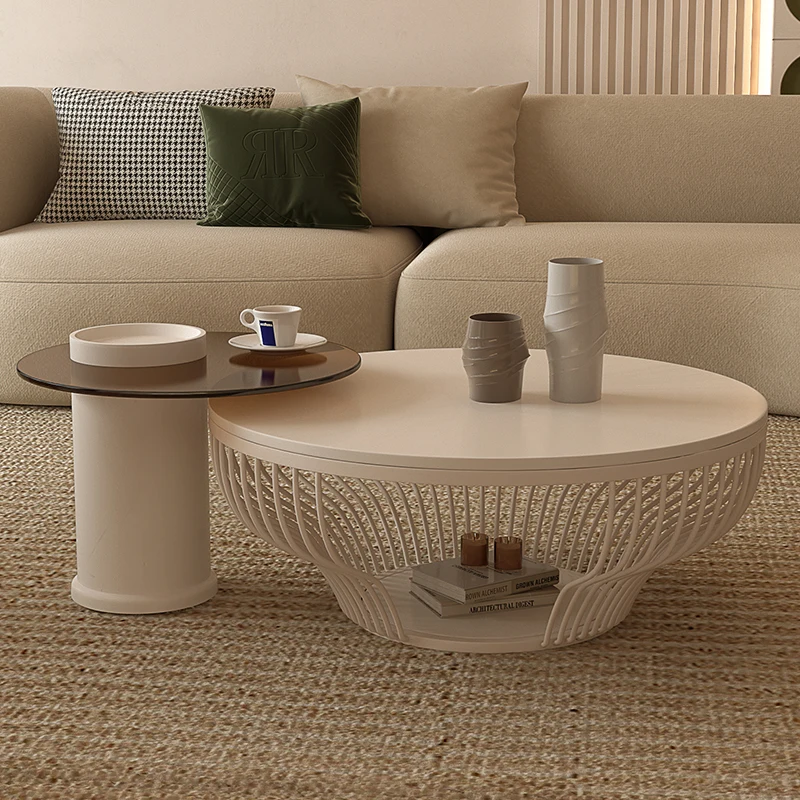 Современный круглый стол в скандинавском стиле Для гостиной Роскошный стол для прихожей Мобильный Чайный столик Минималистский дизайн Садовой мебели Mesa DWH