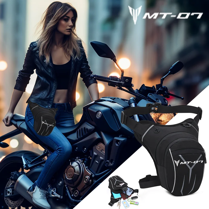 Для YAMAHA MT-07 MT07 MT 07 2014-2022 2021 2020 2019 Мотоциклетная водонепроницаемая сумка для ног с заниженной талией, набедренный ремень, военная униформа