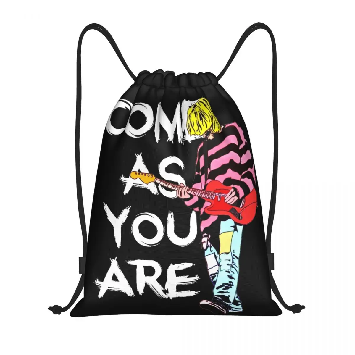 Рюкзак рок-певца Курта Кобейна на шнурке для спортзала, спортивный рюкзак Come As You Are, авоська для йоги