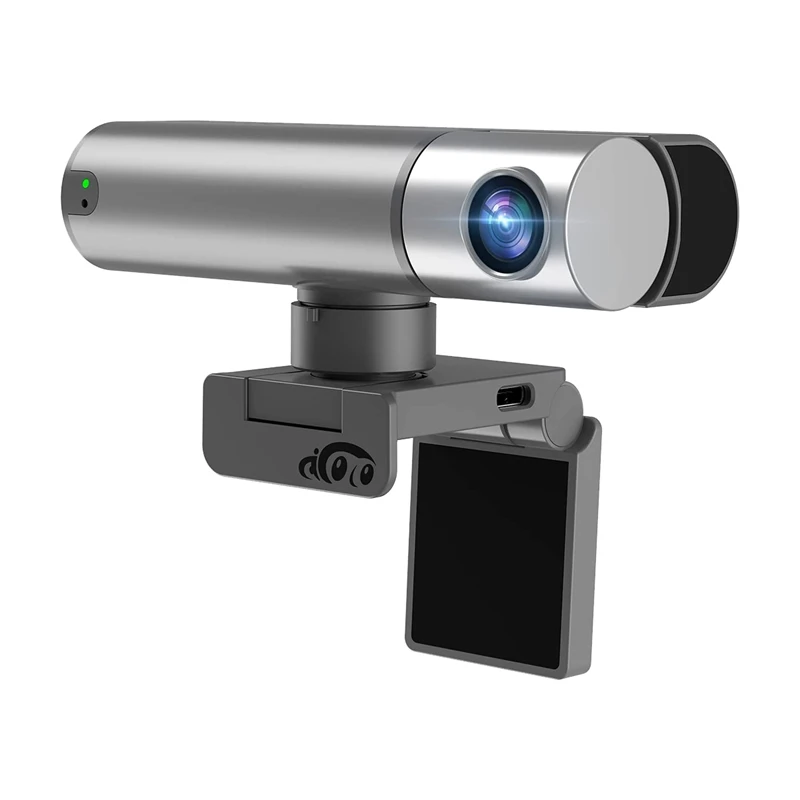 Веб-камера 2K с интеллектуальным датчиком AI с автоматическим отслеживанием и управлением жестами для игровой конференции Youtube