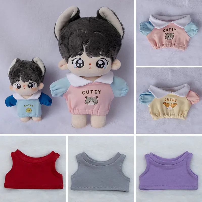 Детская одежда 20 см 10 см хлопковая одежда для куклы жилет футболка без рукавов 15 см фигурка куклы нижняя верхняя одежда аксессуары для куклы