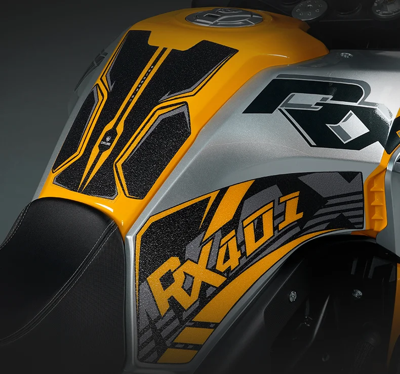 Новинка для мотоцикла Cyclone RX401 Противоскользящая накладка для топливного бака сбоку Защита коленного сустава наколенники для наклеек