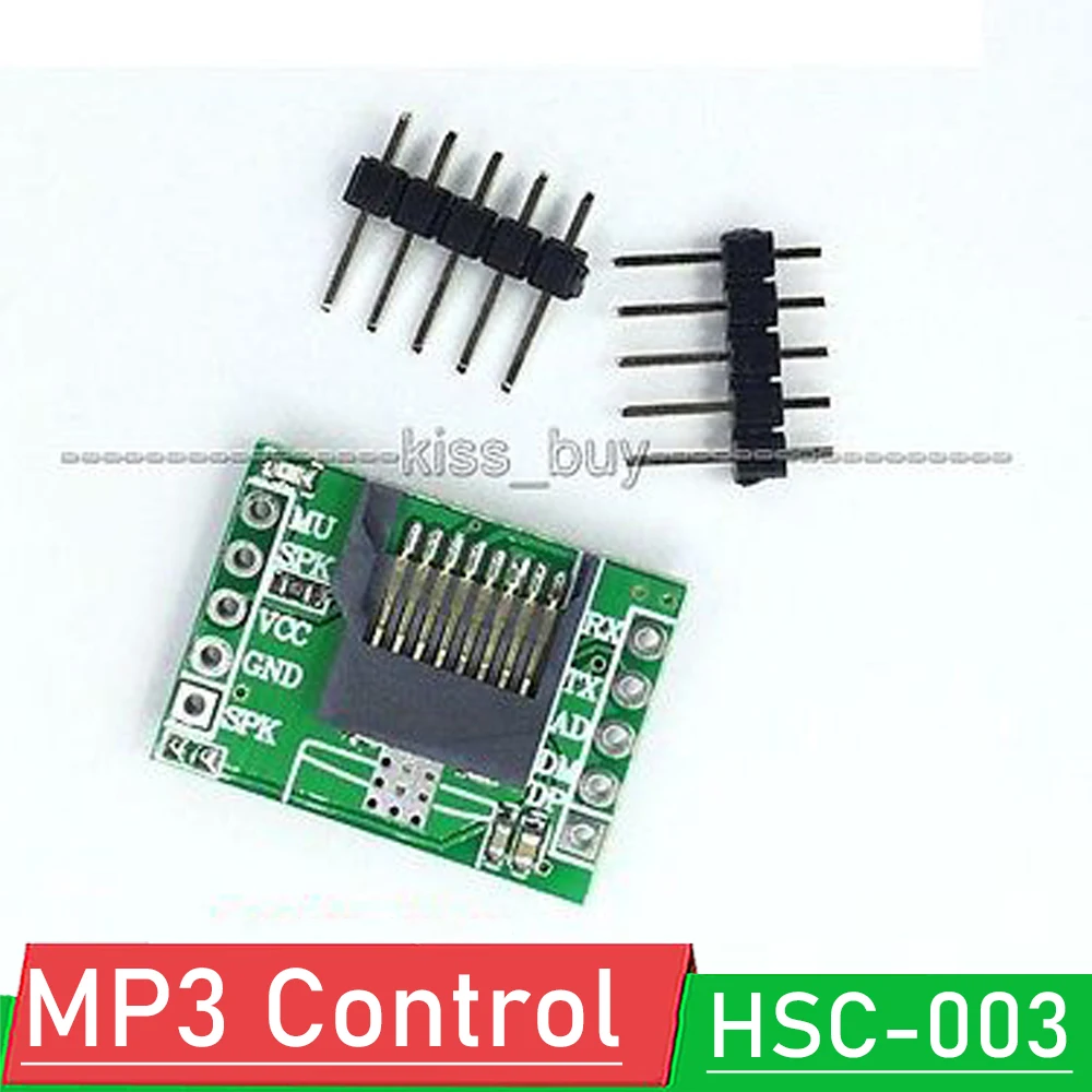 HSC-003 MP3 Последовательный Порт Управления Музыкальным Голосовым Модулем TF Card /U Disk Card Reader Имя файла