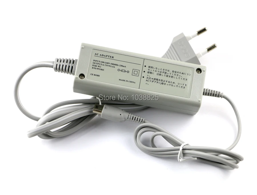 Штепсельная вилка США/ЕС 100-240 В для домашнего настенного источника питания, Адаптер зарядного устройства переменного тока для Wiiiu, Геймпад Wii U, джойстик
