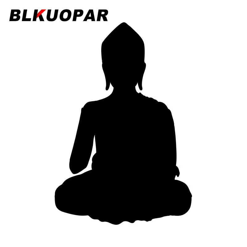 Наклейка BLKUOPAR Buddha, Солнцезащитный Крем, Водонепроницаемые Виниловые Автомобильные Аксессуары, Модное Оригинальное Украшение с царапинами на прикусе.