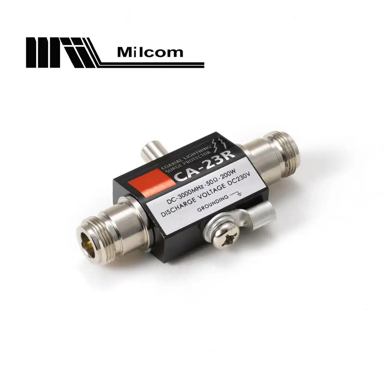 Milcom CA-23R Молниеотвод N-F-F Коаксиальный 3 ГГЦ 400 Вт 50 Ом постоянного тока-3000 МГц N Разъем для антенны передатчика