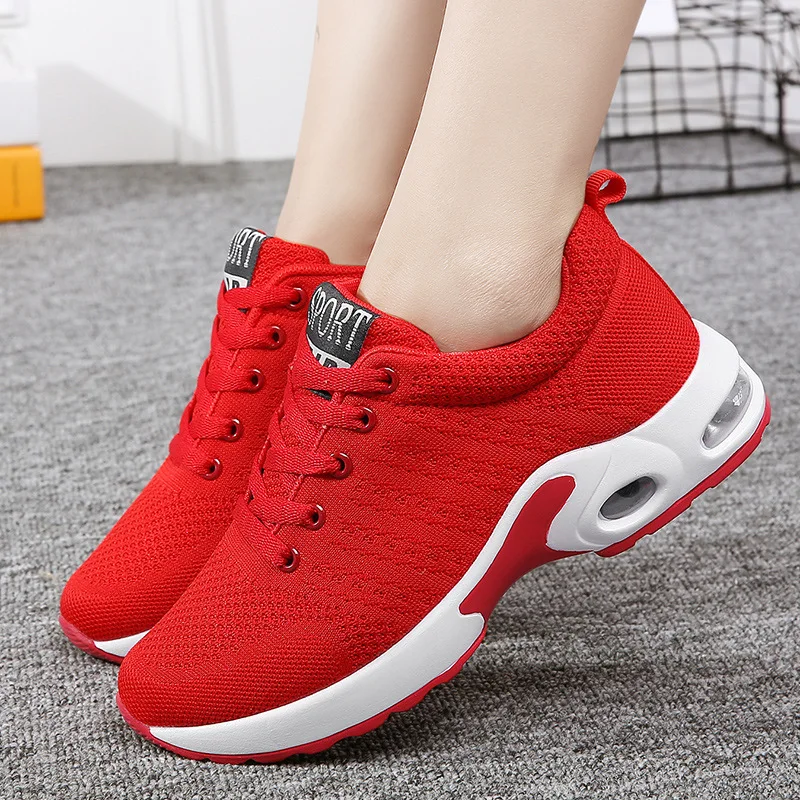 Женские кроссовки для бега Дышащие повседневные уличные легкие красные кроссовки Tenis Спортивная обувь для мужчин Кроссовки для ходьбы в стиле Zapatos De Mujeres