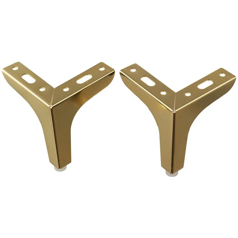 4 шт золотых мебельных ножки, сверхпрочные 4-дюймовые стальные металлические ножки, треугольный стол-стул для мебели