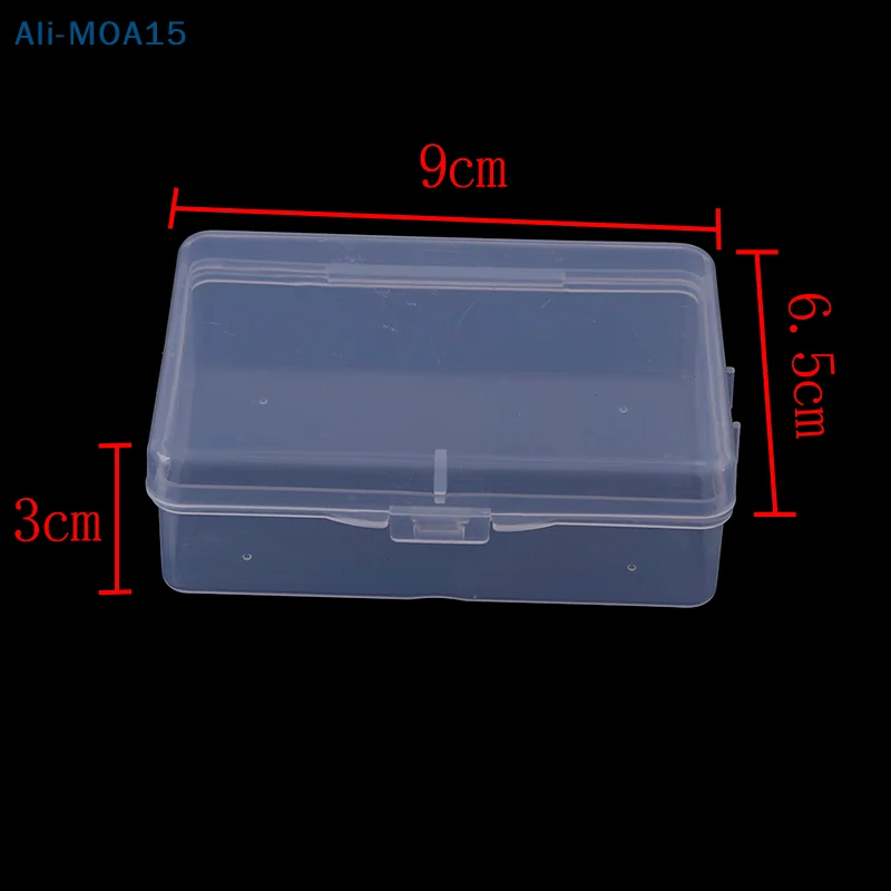 1 шт. прозрачная коробка 9 см * 6,5 см * 3 см, Прозрачная пластиковая коробка для хранения, Прозрачный квадратный Универсальный полипропиленовый материал, экологически чистый