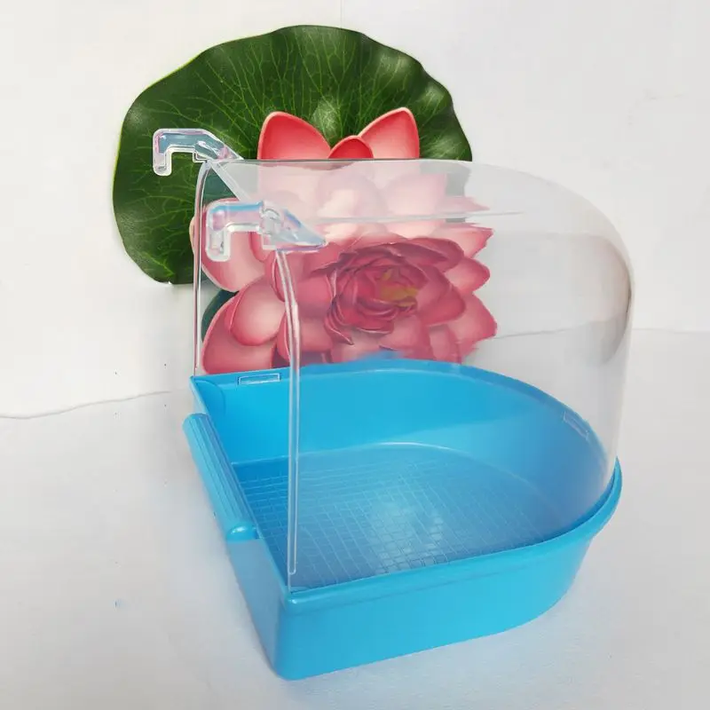 Коробка для купания домашних птиц Ванночка для купания попугаев Клетка Аксессуары для попугайчика Канарейка Конур