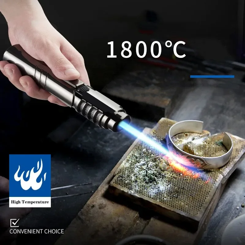Новый Высокотемпературный пистолет-распылитель 1800 ° С, Бутановая зажигалка, Металлический Сварочный пистолет с синим пламенем, Реактивная Зажигалка, сварочный инструмент