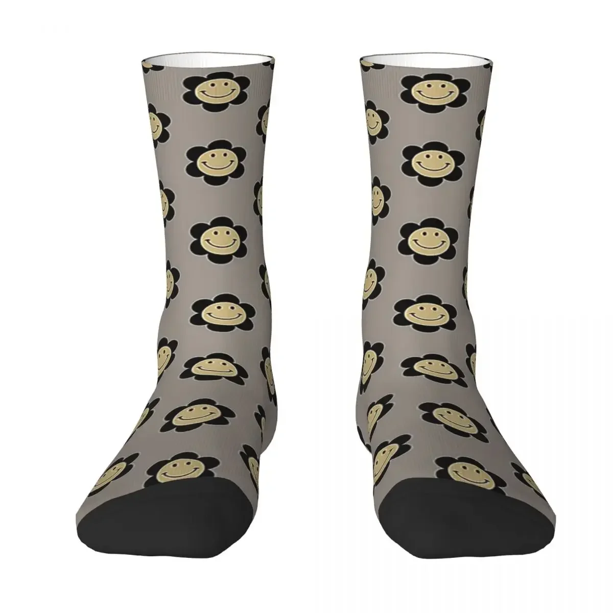 Чулки All Seasons Crew, черные и старые носки Gold - Flower Power, Длинные носки в стиле харадзюку в стиле хип-хоп, Аксессуары для мужчин, Подарки для женщин