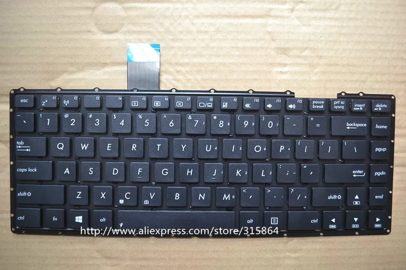 Американская Новая клавиатура для ноутбука ASUS X450V A450V A450V X450VC X450C X450VB AEXJ1U01210 английский черный