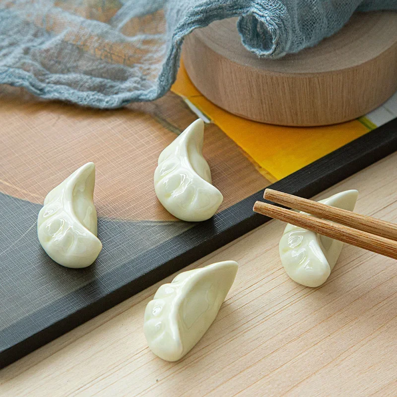 2ШТ Керамические Палочки для еды в форме милых клецек, Подставка для подставки для палочек для еды, Подушка для кухонной посуды в японском стиле, Инструменты