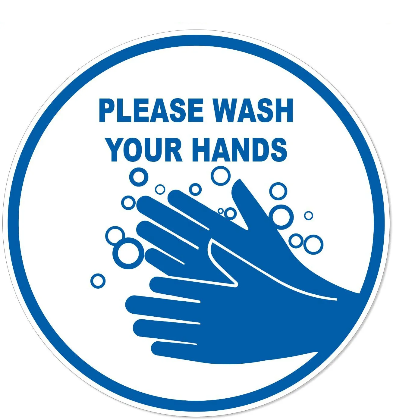 Пожалуйста, вымойте руки наклейка с логотипом, самоклеящаяся, водонепроницаемая виниловая наклейка с предупреждением