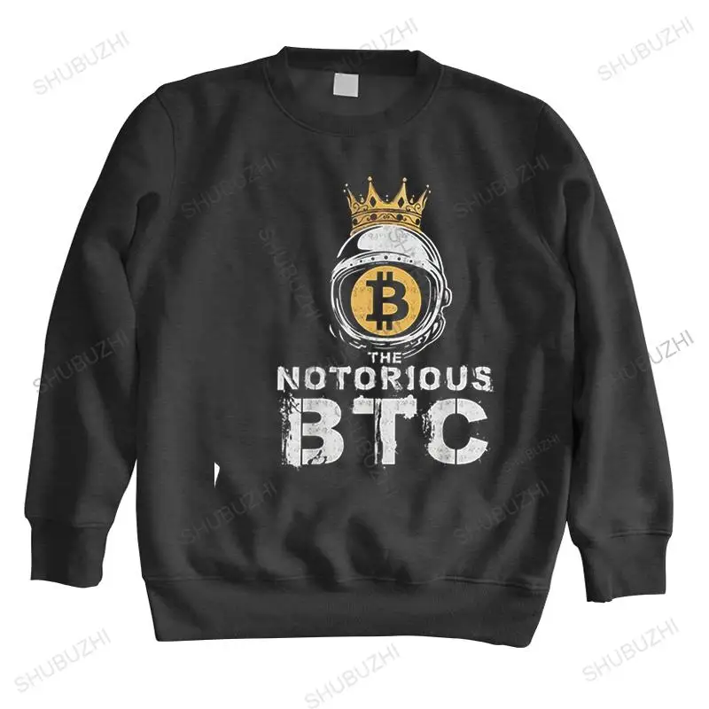 Модные толстовки с надписью Bitcoin Notorious BTC, мужские толстовки с криптовалютой с длинными рукавами, топы, толстовка с принтом криптовалюты, хлопок