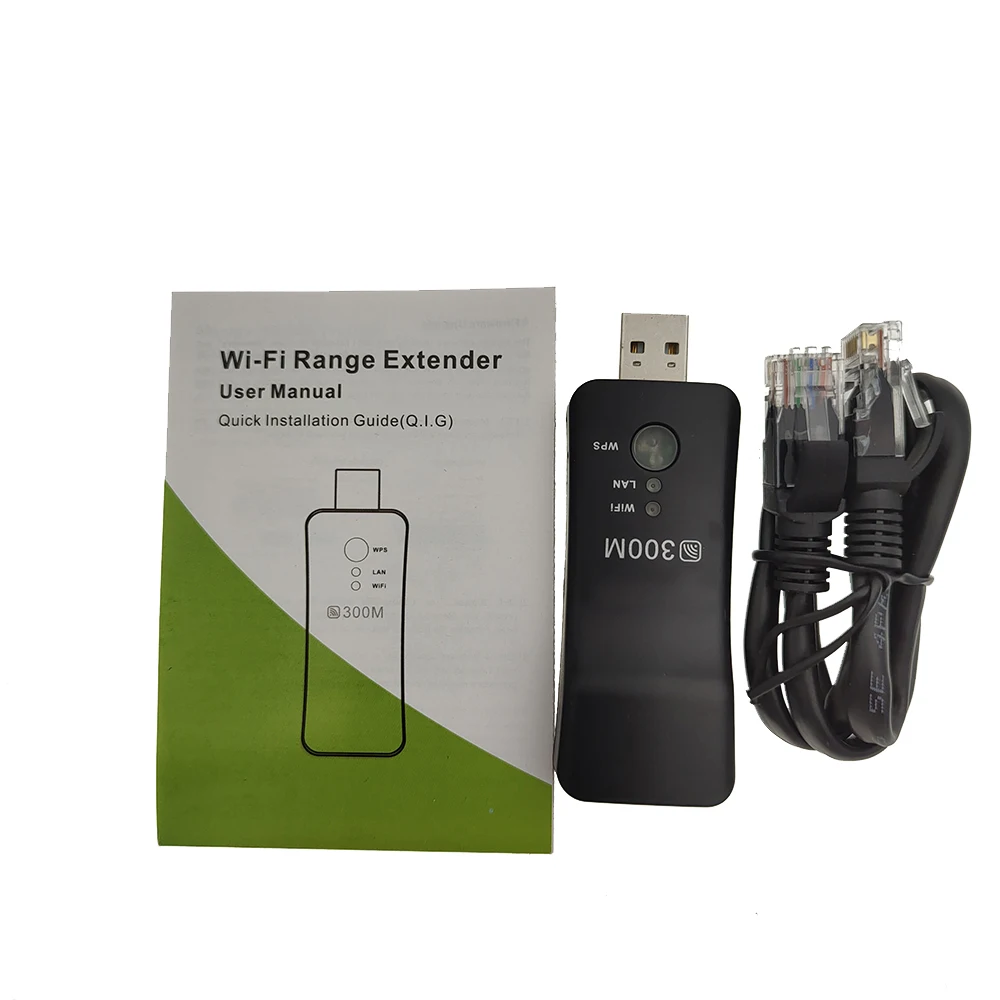 Универсальный USB-адаптер WiFi для телевизора, беспроводная сетевая карта 300 Мбит/с, ретранслятор Wi-Fi RJ45 для Samsung LG Sony Smart TV