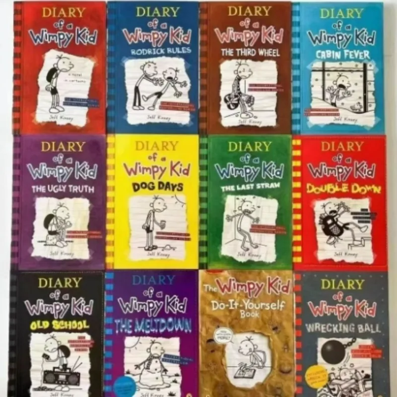 Лучшая коллекция Diary of A Wimpy Kid: книги 1-20 на английском языке, графические романы для детей