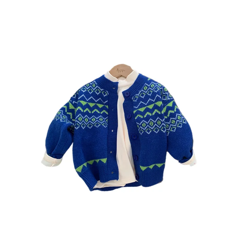 детский свитер 2-8 лет, детская одежда, весенне-осенний повседневный свитер-кардиган из альпаки