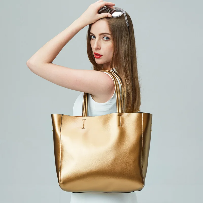 2023 Новая женская сумка Модная подмышечная сумка на одно плечо сумка-ведро из натуральной кожи Большая вместительная сумка для покупок через плечо