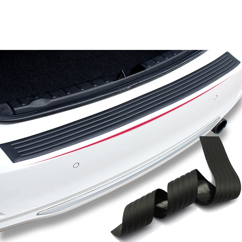 Для стайлинга автомобилей, черный резиновый защитный кожух заднего бампера, накладка для Toyota Camry Crown Reiz Corolla Vios Yaris