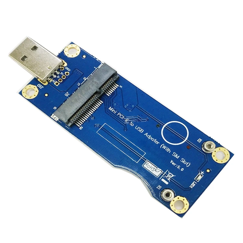НОВИНКА-Адаптер Mini PCI-E к USB Со слотом для SIM-карты для платы адаптера модуля WWAN/LTE 3G/4G (промышленного класса)