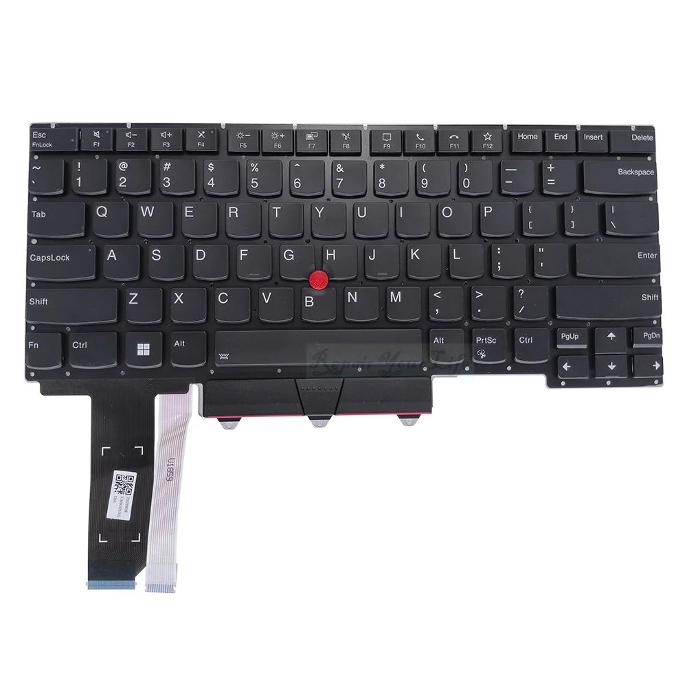 Американская Английская Клавиатура на Иврите С Подсветкой для Lenovo E14 Type 20RA 20RB Клавиатуры Ноутбуков ThinkPad V185920A V185920AS1 SN20U63595 Новый