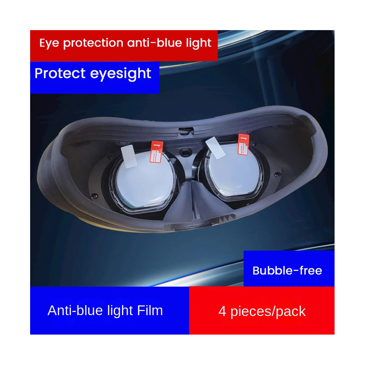 4шт Пленка Для Объектива VR Защитные Пленки для Экрана PSVR2 Film Index Гарнитура Шлем Защита От Царапин Защитная Крышка Объектива VR Glass