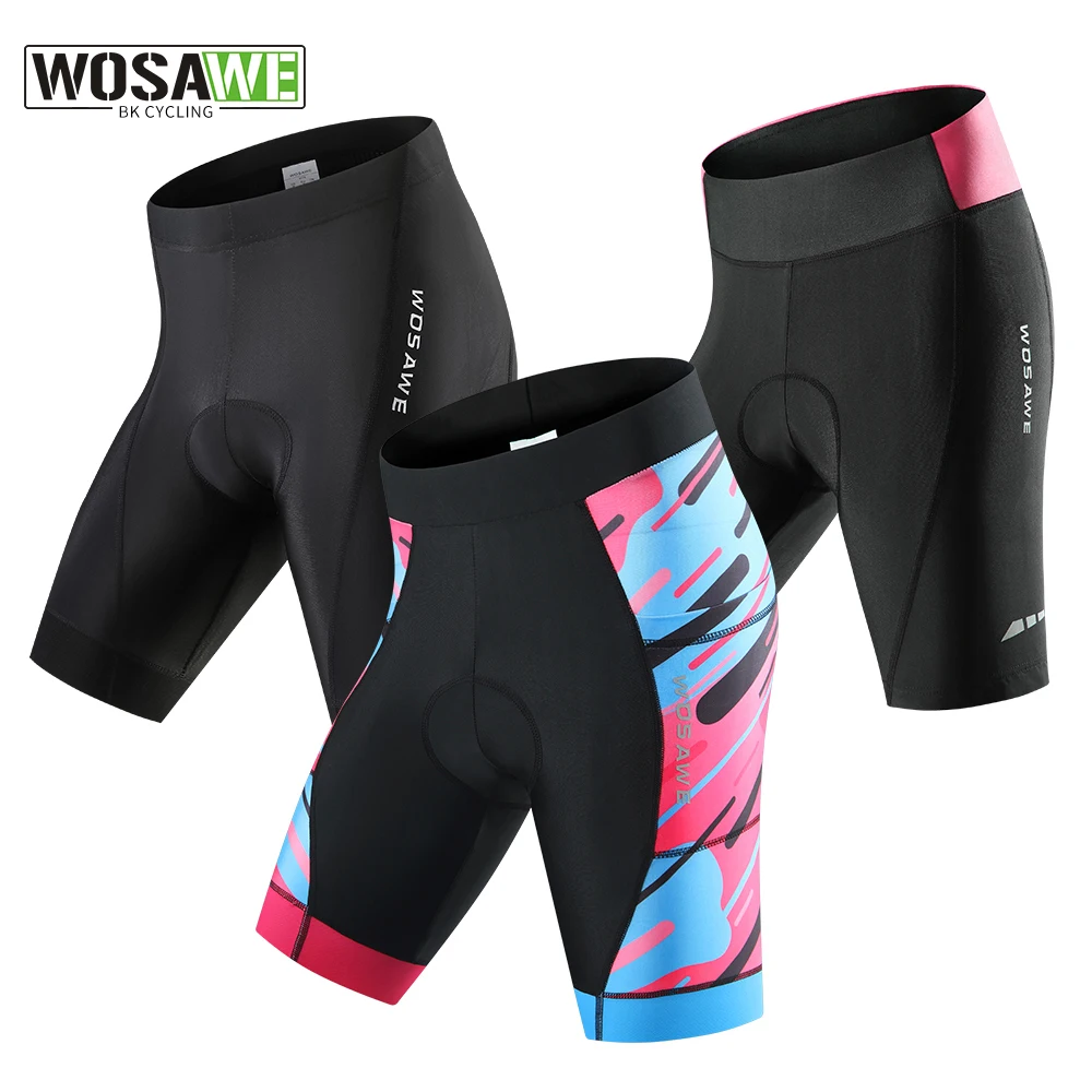 Женские велосипедные шорты с подкладкой WOSAWE, противоударные велосипедные шорты MTB, шорты для шоссейного велосипеда, колготки Ropa Ciclismo для женщин