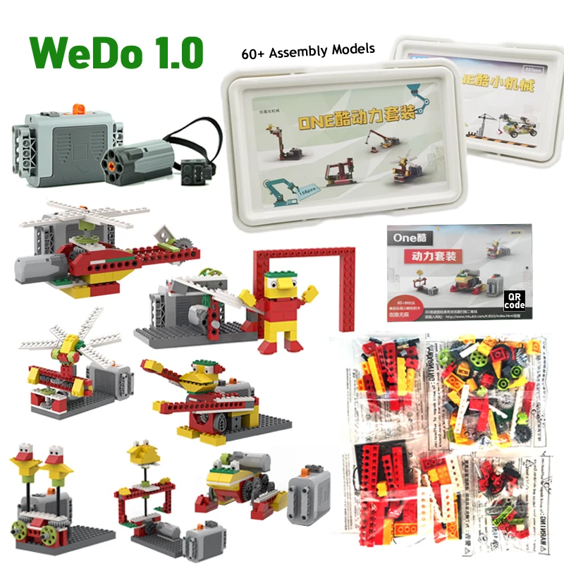 НОВЫЙ 152шт Набор для конструирования робототехники WeDo 1.0 Educational и Dacta серии 9580 Строительные блоки STEM DIY Bricks Игрушки Подарки