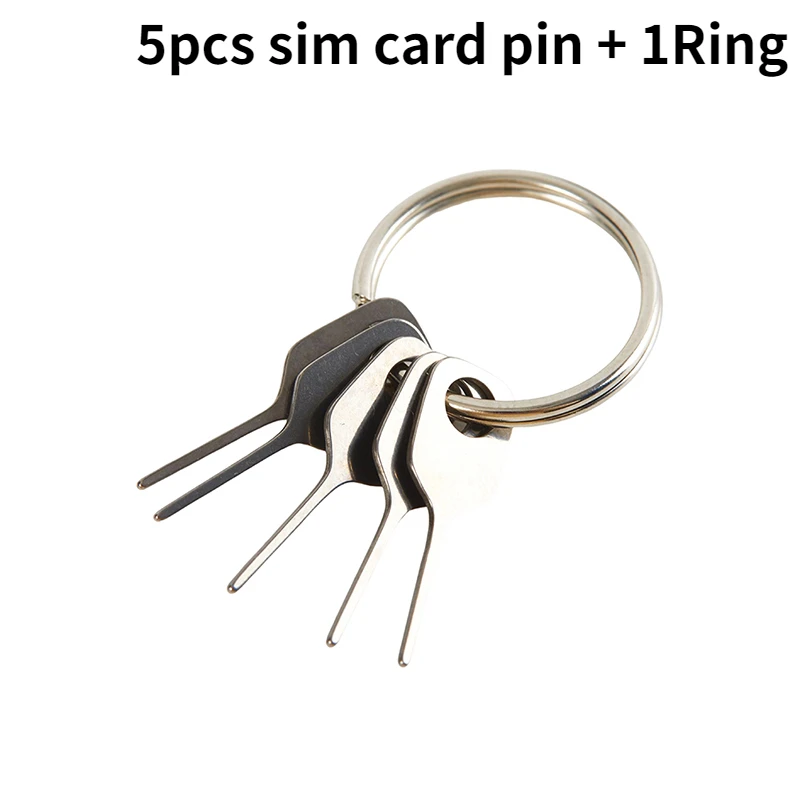 5 шт./компл. PIN-код для извлечения SIM-карты Игла для инструмента для ключей Держатель лотка для SIM-карт Извлекаемый Pin-код для мобильного телефона Игла для инструментов для ключей Игла для карт