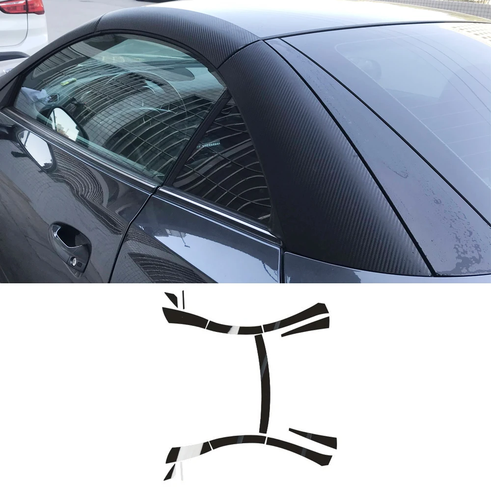 Для Mercedes Benz SLK R172 2011-2016 Седан, Хромированное окно, затемнение, стойки ABC, глянцевые черные наклейки