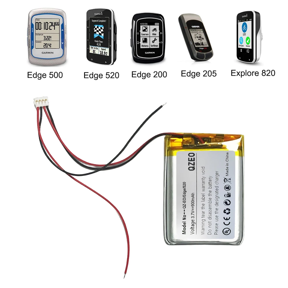 Сменный аккумулятор для Garmin Edge 820, 205, 520 Plus, Explore 820,200,500,010-01626-02 361-00043-00 361-00043-01 361-0043-00 GPS